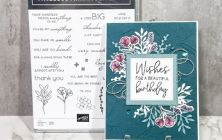 Card that says "Wishes for a beautiful birthday"