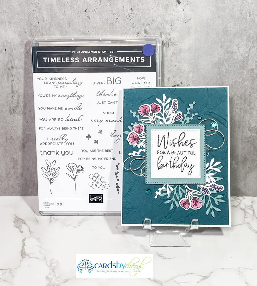 Card that says "Wishes for a beautiful birthday"