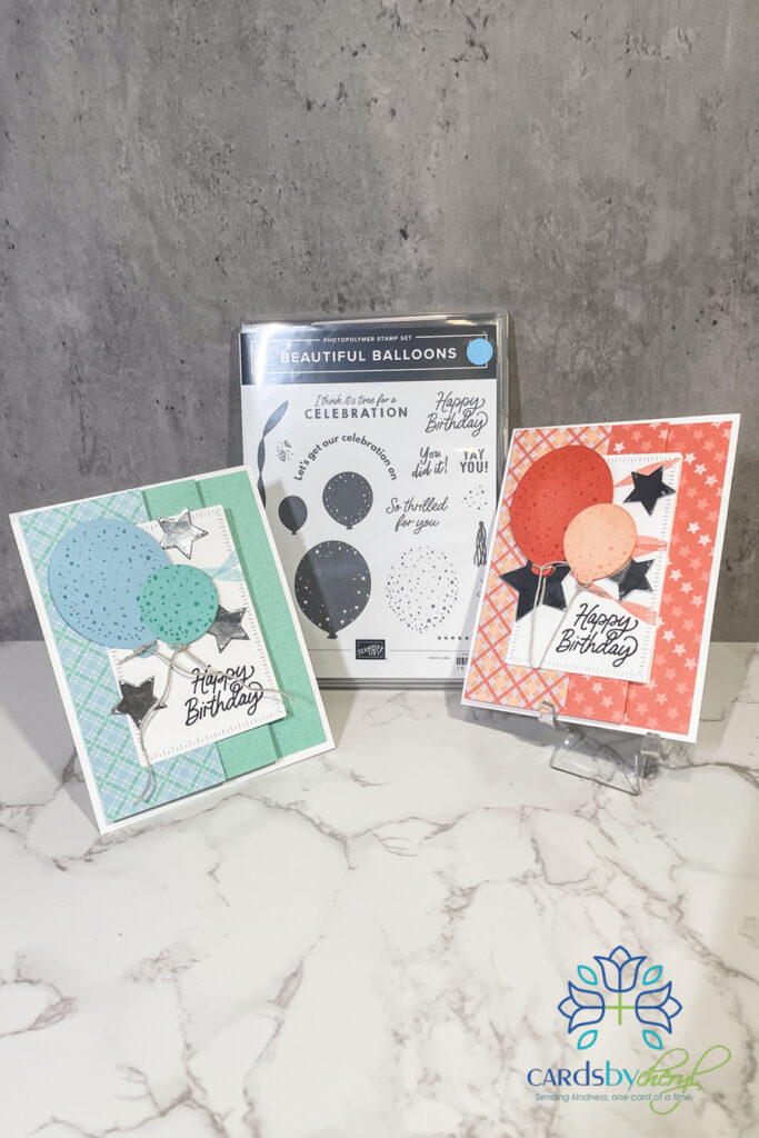 Balloon-themed birthday cards