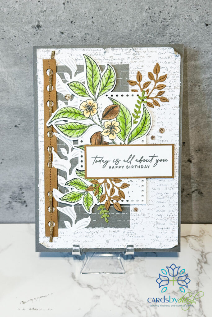 Nature-inspired birthday card front